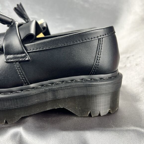 Dr. Martens V Adrian Quad Mono Shoes Black Platform W 7 / M 6 EU 38 Vegan 90s - Picture 11 of 16